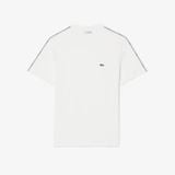Áo Thun Lacoste Nam Dáng Cổ Điển Có Dải Băng Kẻ Sọc Với Logo