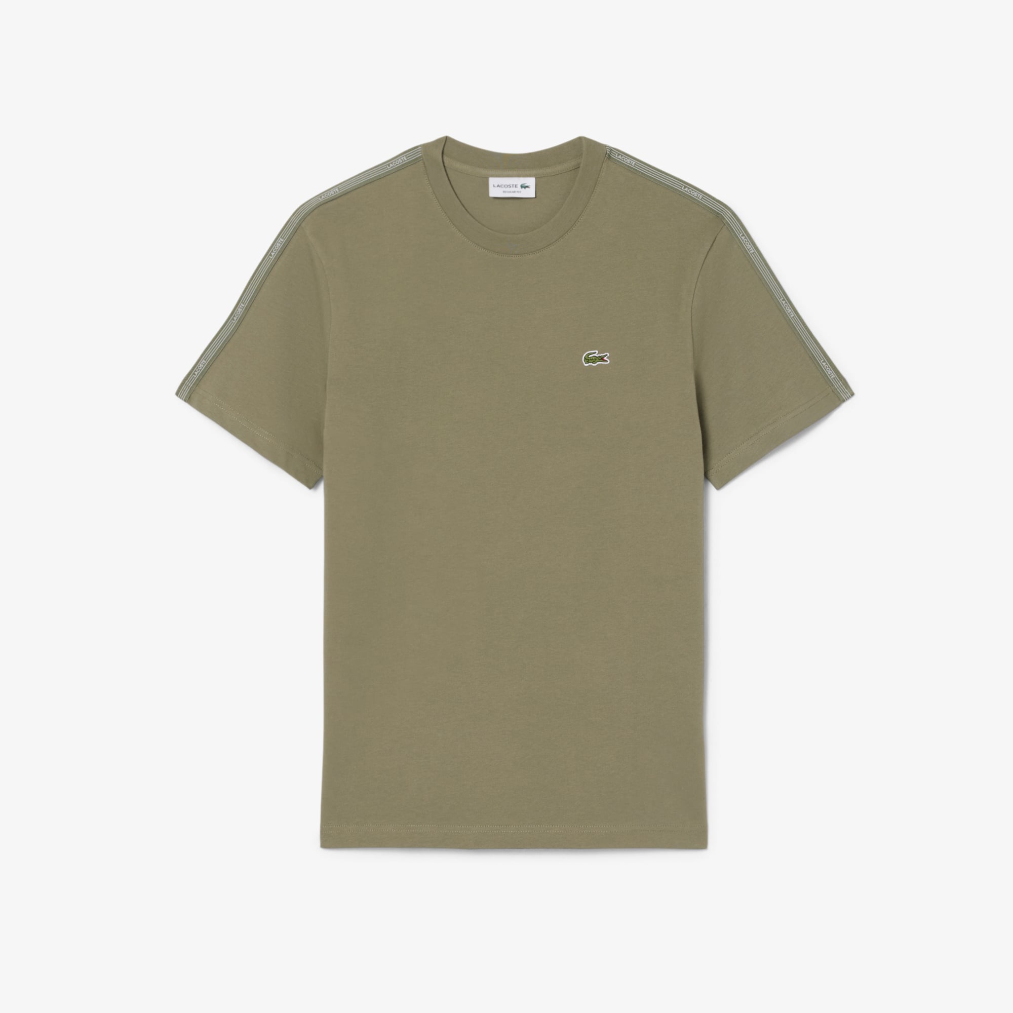 Áo Thun Lacoste Nam Dáng Cổ Điển Có Dải Băng Kẻ Sọc Với Logo