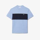 Áo Thun Lacoste Nam Dáng Oversize Chất Liệu Cotton Họa Tiết Color-Block