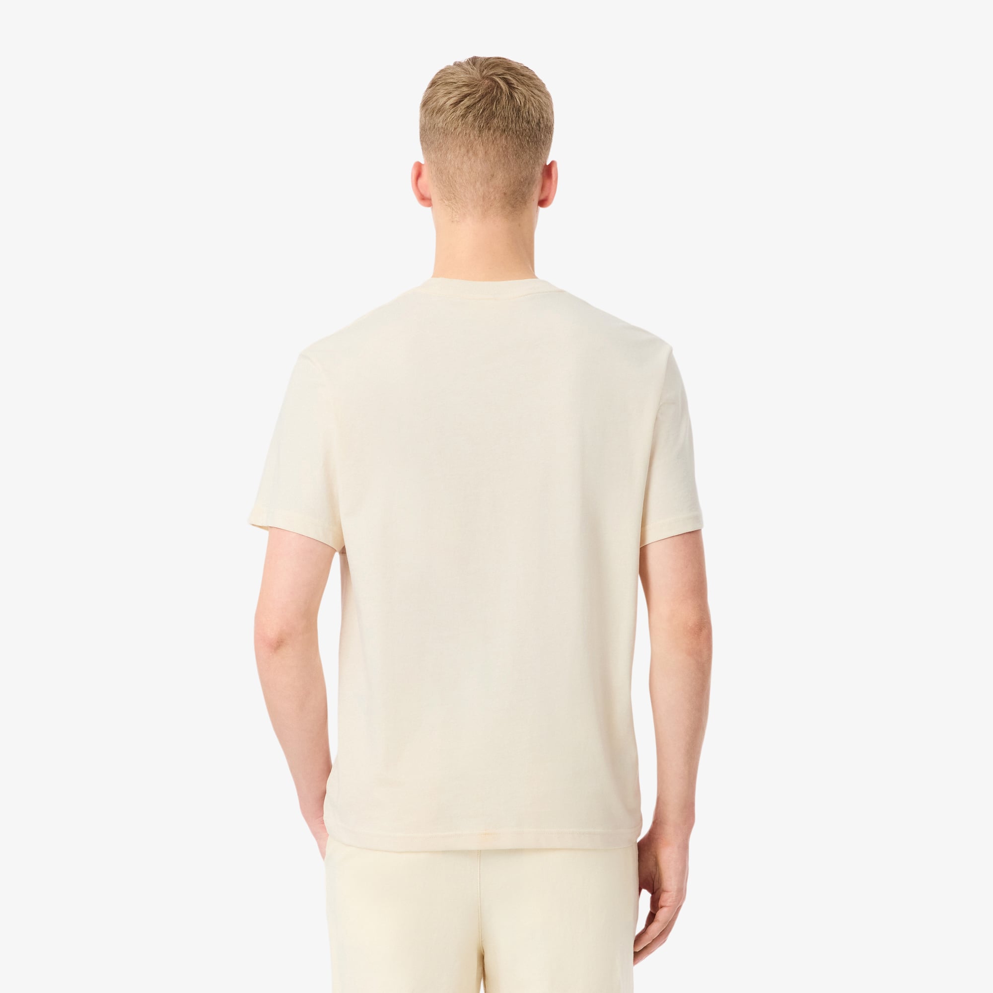 Áo Thun Lacoste Nam Dáng Oversize Chất Liệu Cotton Họa Tiết Color-Block