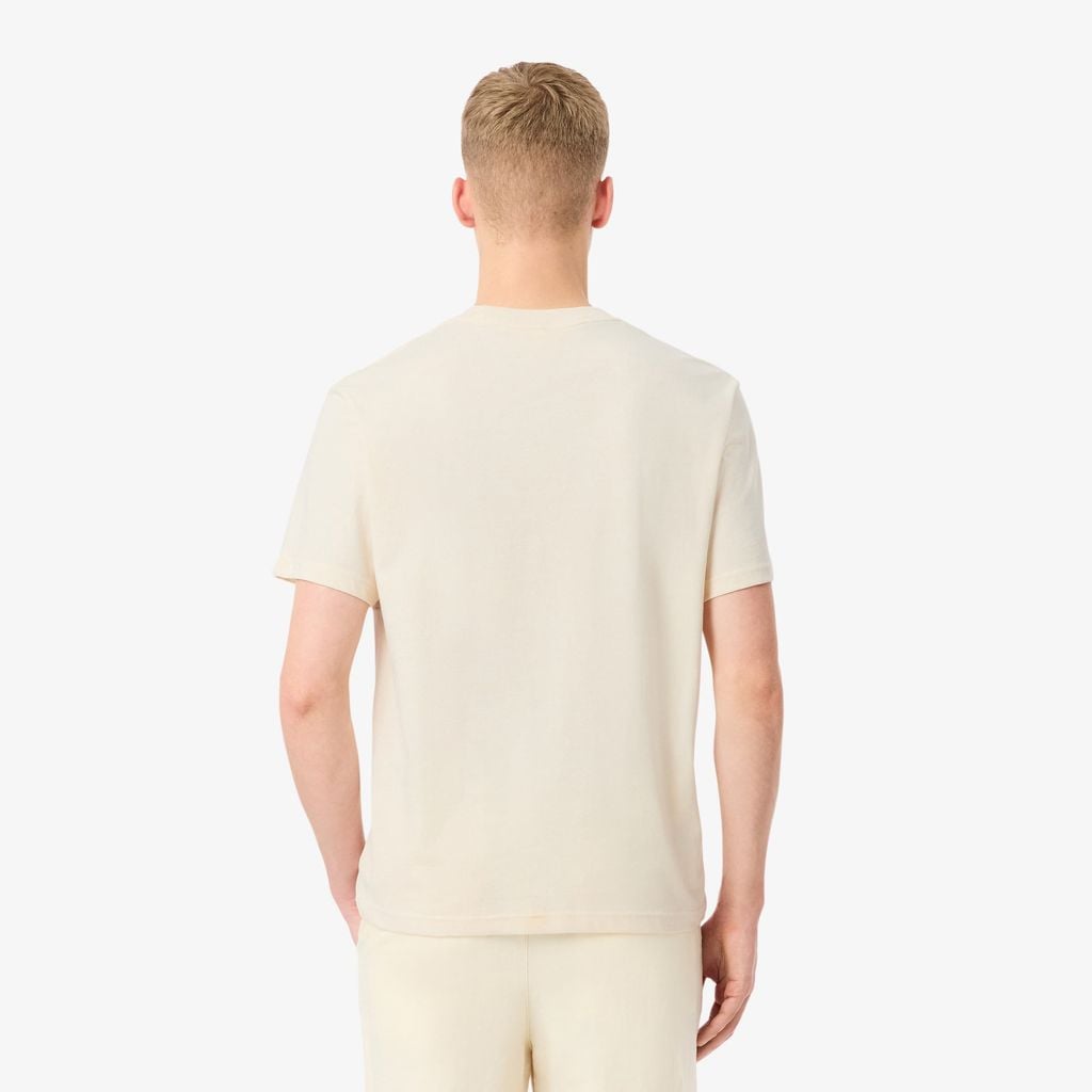 Áo Thun Lacoste Nam Dáng Oversize Chất Liệu Cotton Họa Tiết Color-Block