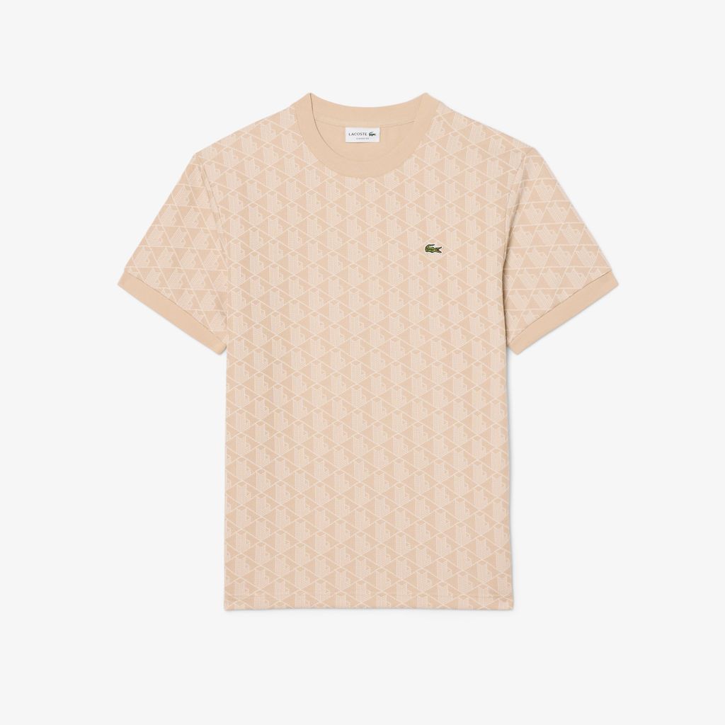 Áo Thun Lacoste Nam Dáng Suông Dệt Nổi Họa Tiết Monogram
