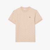 Áo Thun Lacoste Nam Dáng Suông Dệt Nổi Họa Tiết Monogram