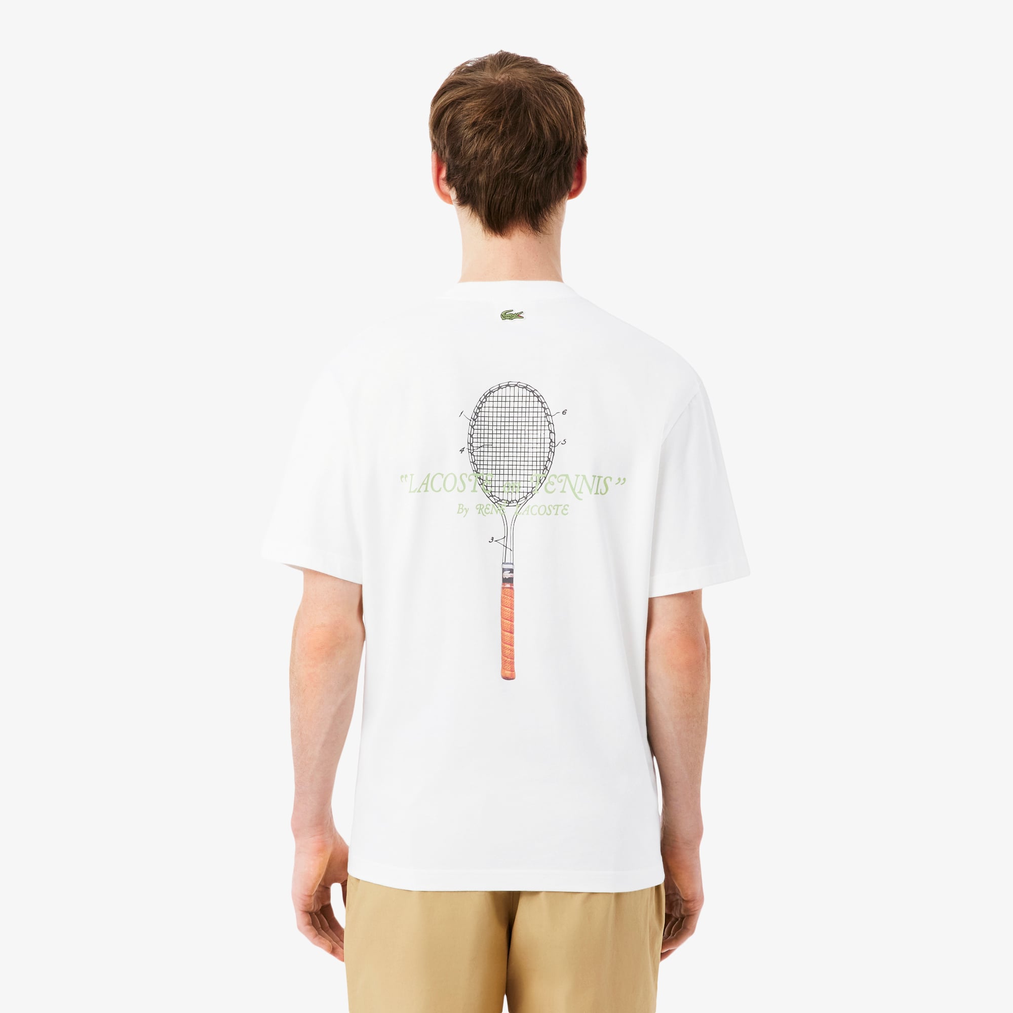 Áo Thun Lacoste Nam Dáng Cổ Điển Chất Liệu Cotton Thêu