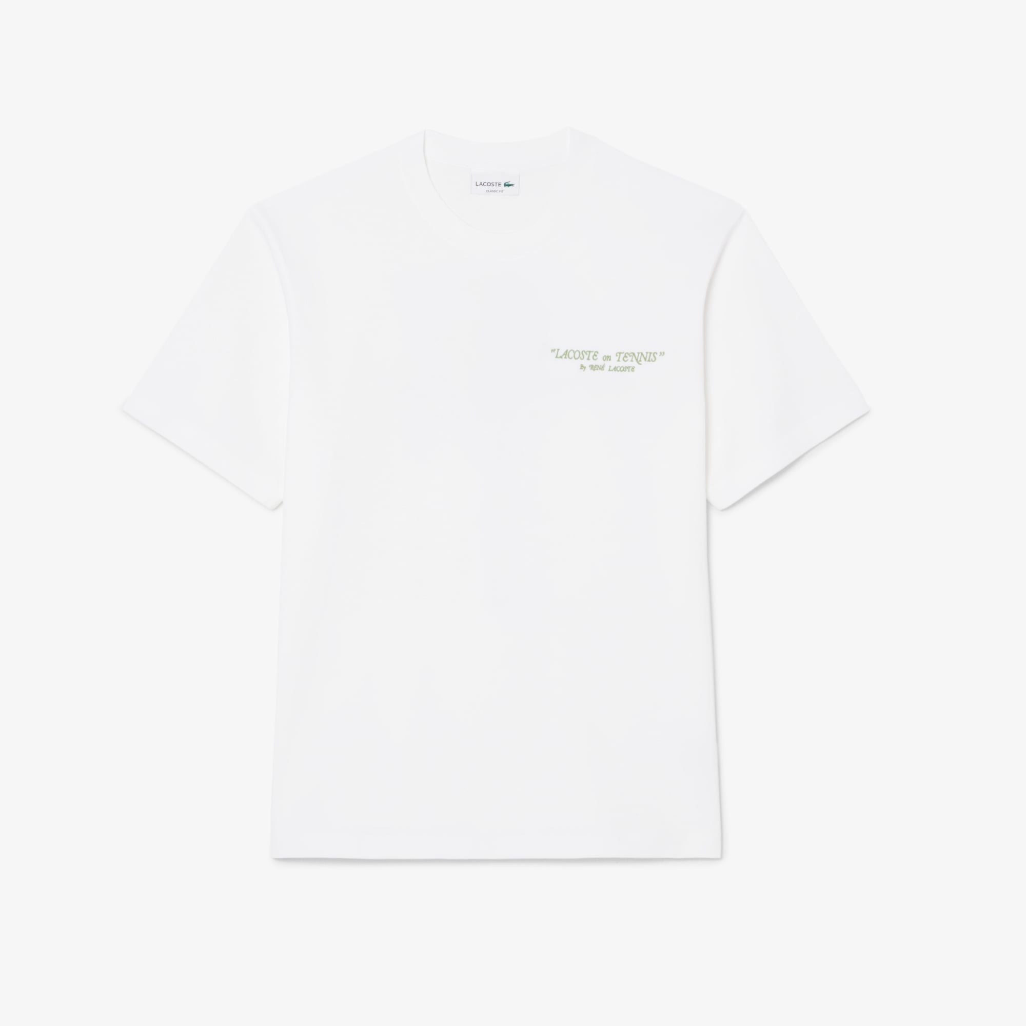 Áo Thun Lacoste Nam Dáng Cổ Điển Chất Liệu Cotton Thêu
