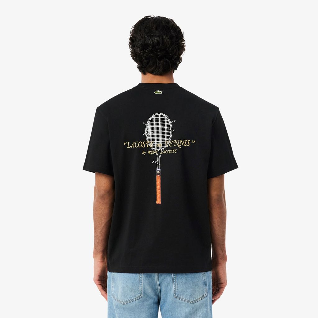 Áo Thun Lacoste Nam Dáng Cổ Điển Chất Liệu Cotton Thêu