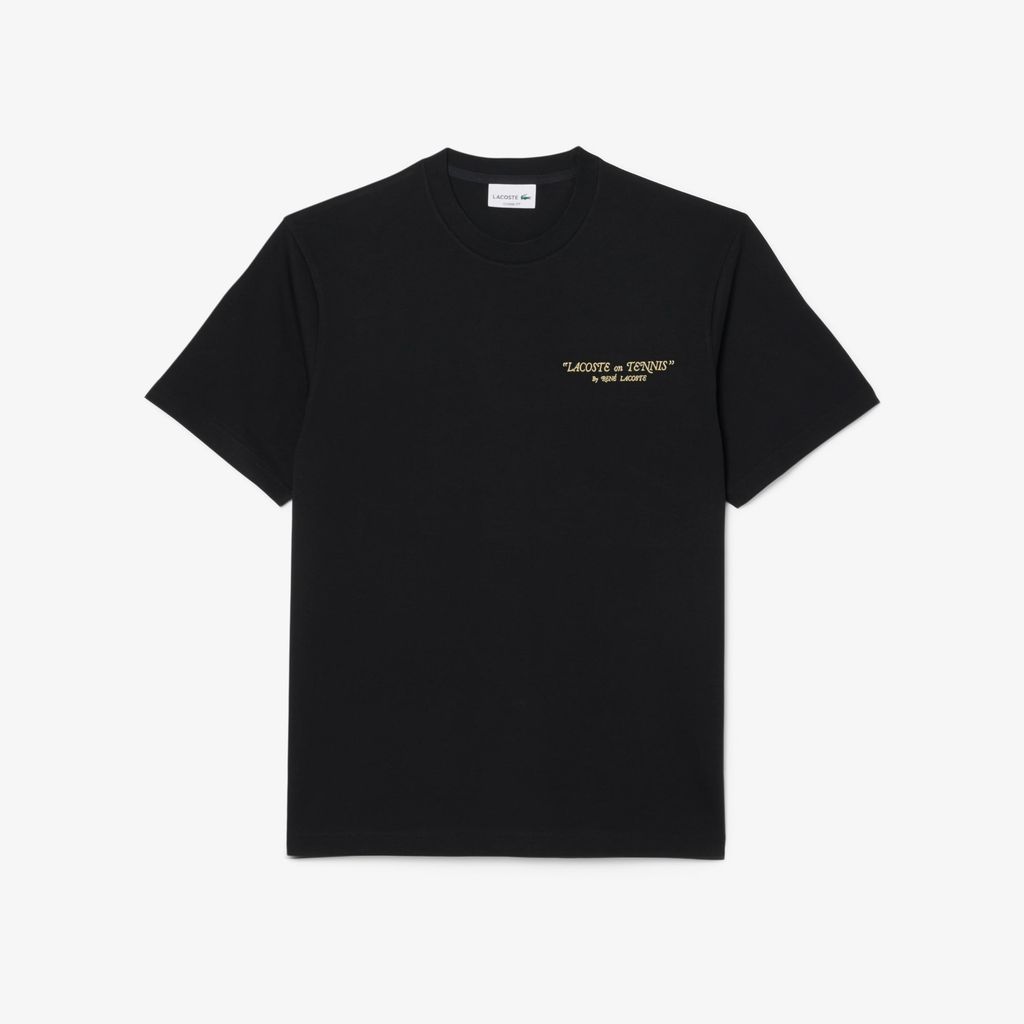 Áo Thun Lacoste Nam Dáng Cổ Điển Chất Liệu Cotton Thêu