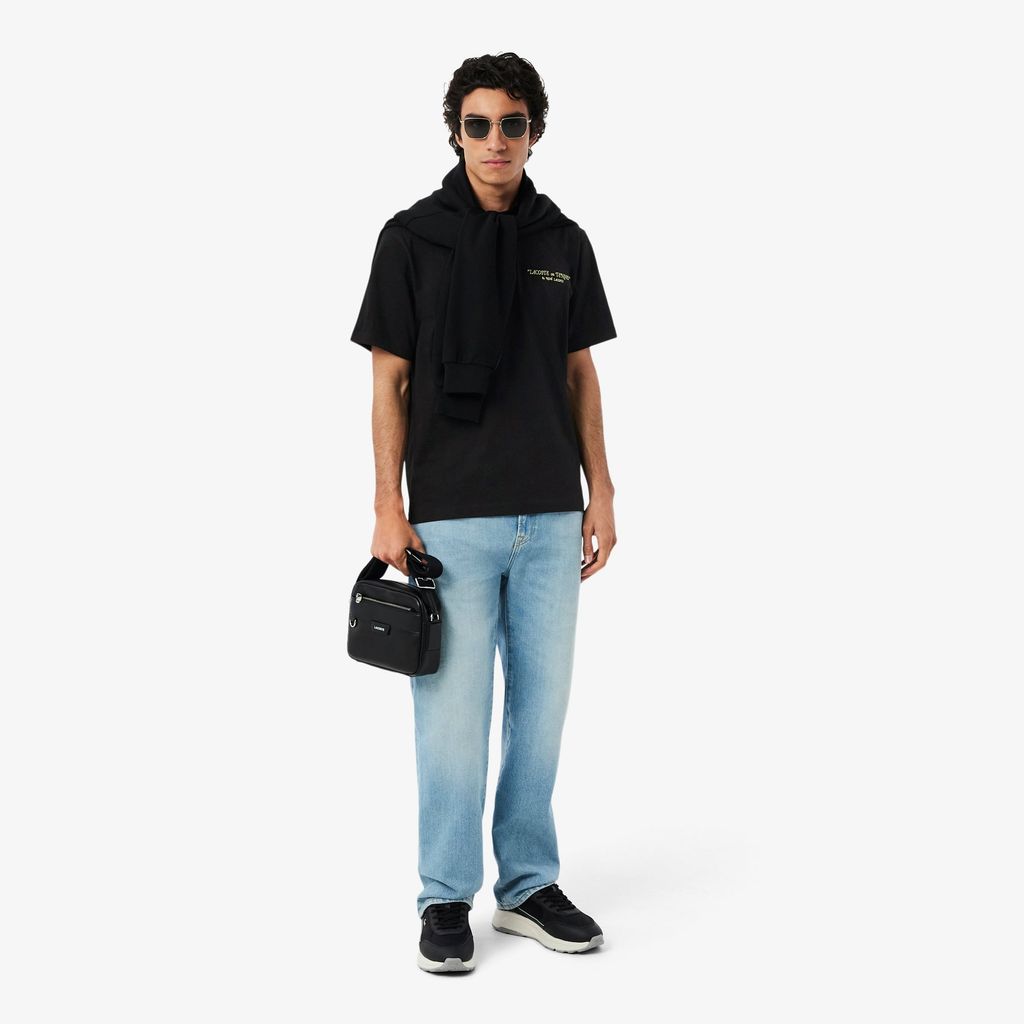 Áo Thun Lacoste Nam Dáng Cổ Điển Chất Liệu Cotton Thêu
