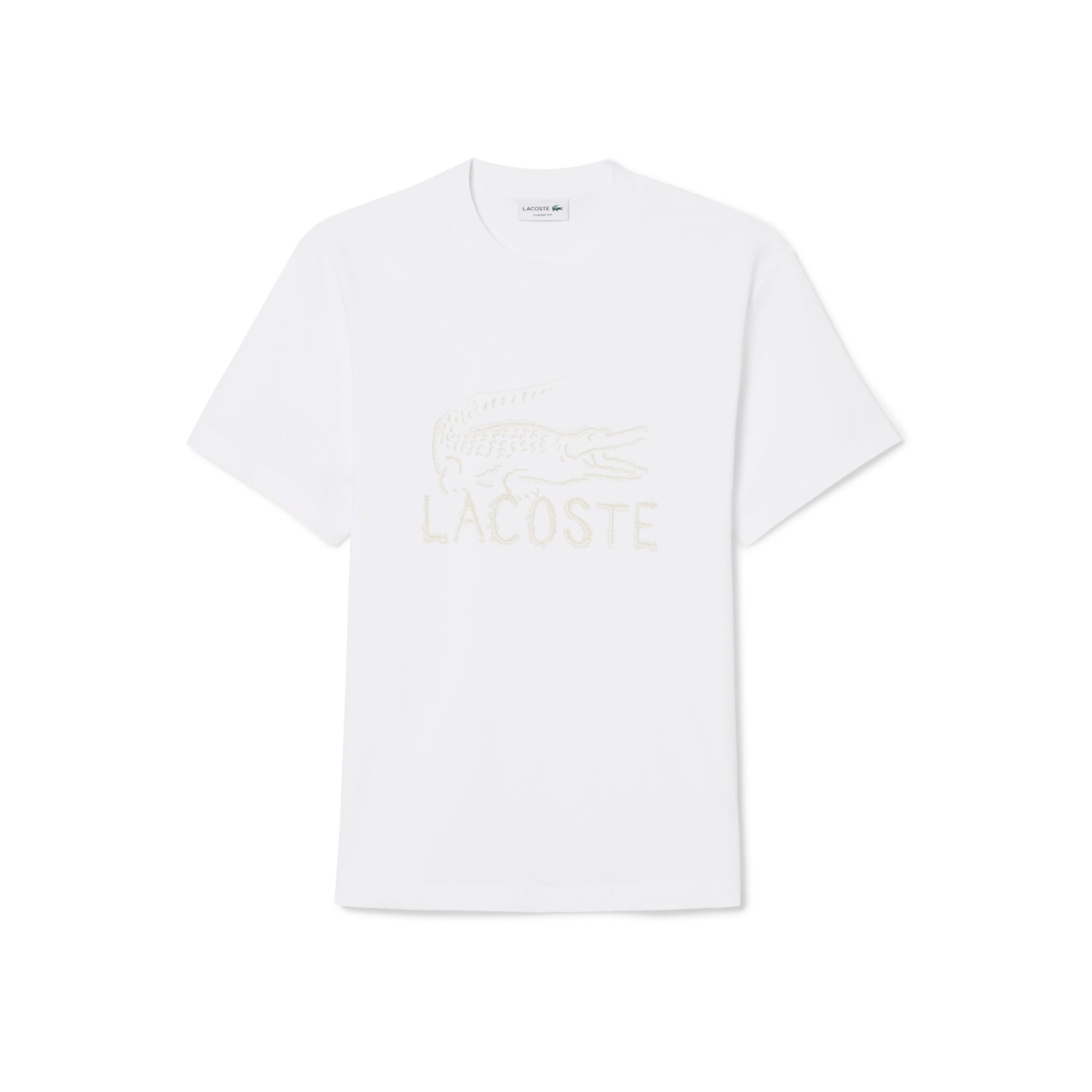 Áo Thun Lacoste Nam Dáng Cổ Điển Chất Liệu Cotton In Hình