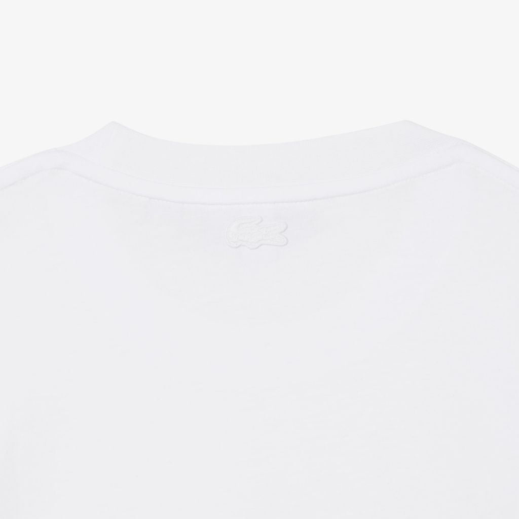 Áo Thun Lacoste Nam Dáng Cổ Điển Chất Liệu Cotton In Hình