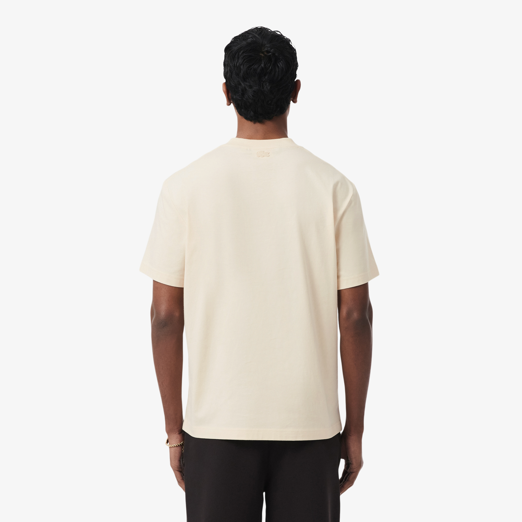 Áo Thun Lacoste Nam Dáng Cổ Điển Chất Liệu Cotton In Hình