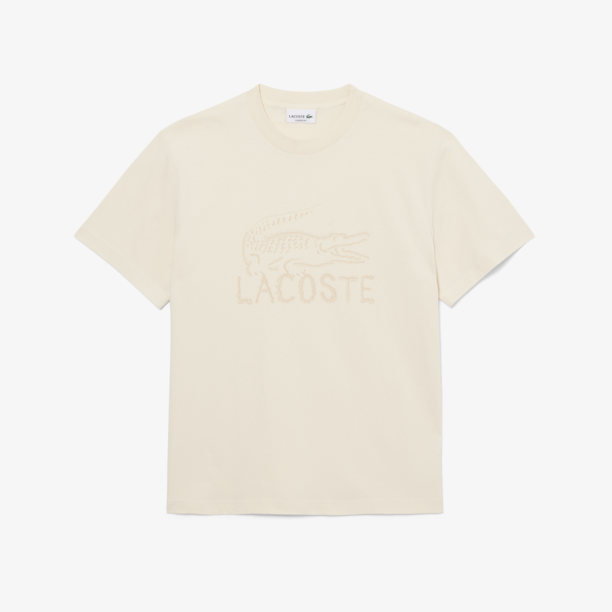 Áo Thun Lacoste Nam Dáng Cổ Điển Chất Liệu Cotton In Hình