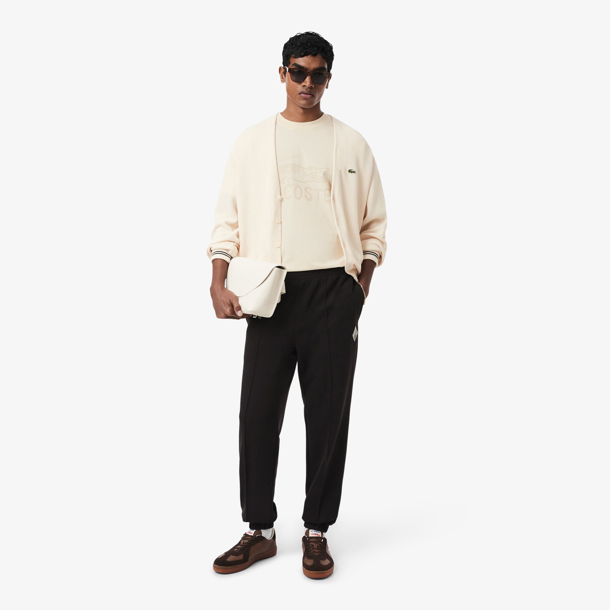Áo Thun Lacoste Nam Dáng Cổ Điển Chất Liệu Cotton In Hình
