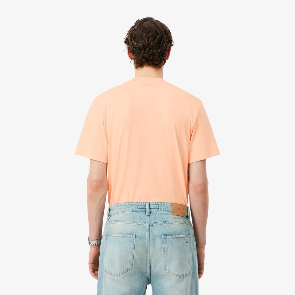 Áo Thun Lacoste Nam Dáng Cổ Điển Chất Liệu Cotton In Hình