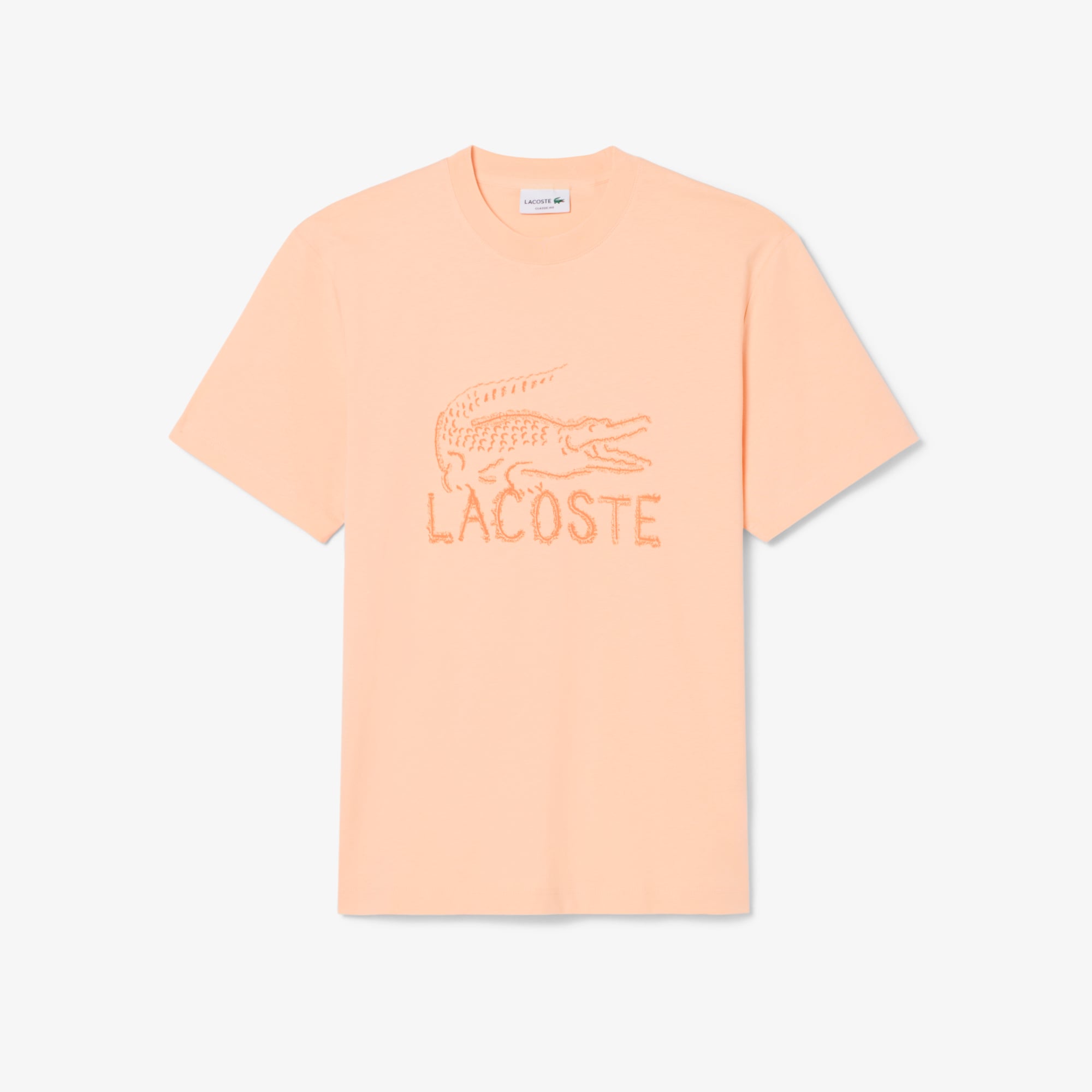 Áo Thun Lacoste Nam Dáng Cổ Điển Chất Liệu Cotton In Hình