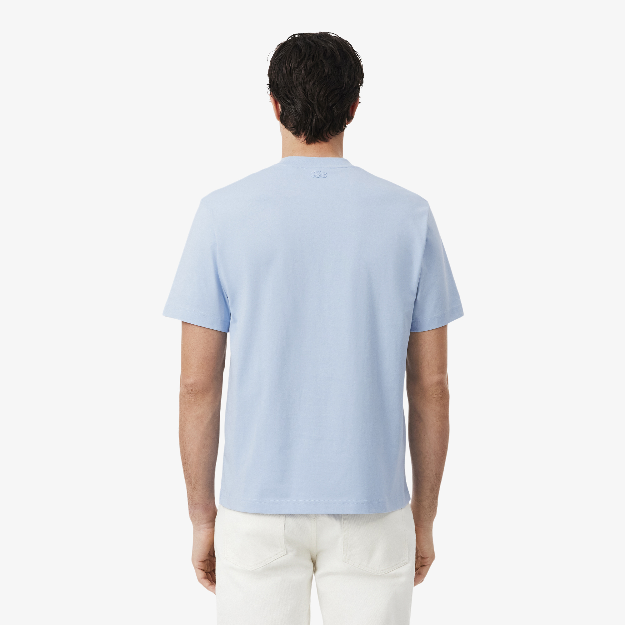Áo Thun Lacoste Nam Dáng Cổ Điển Chất Liệu Cotton In Hình