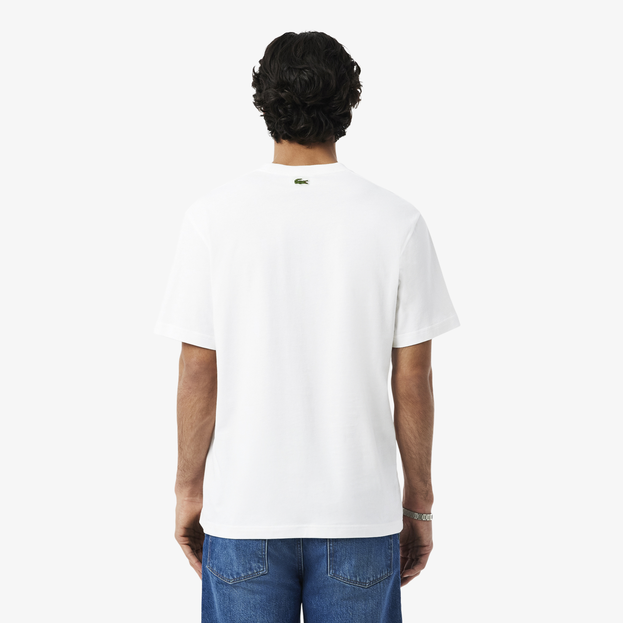Áo Thun Lacoste Nam Dáng Cổ Điển Chất Liệu Cotton In Hình