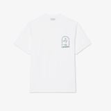 Áo Thun Lacoste Nam Dáng Cổ Điển Chất Liệu Cotton In Hình