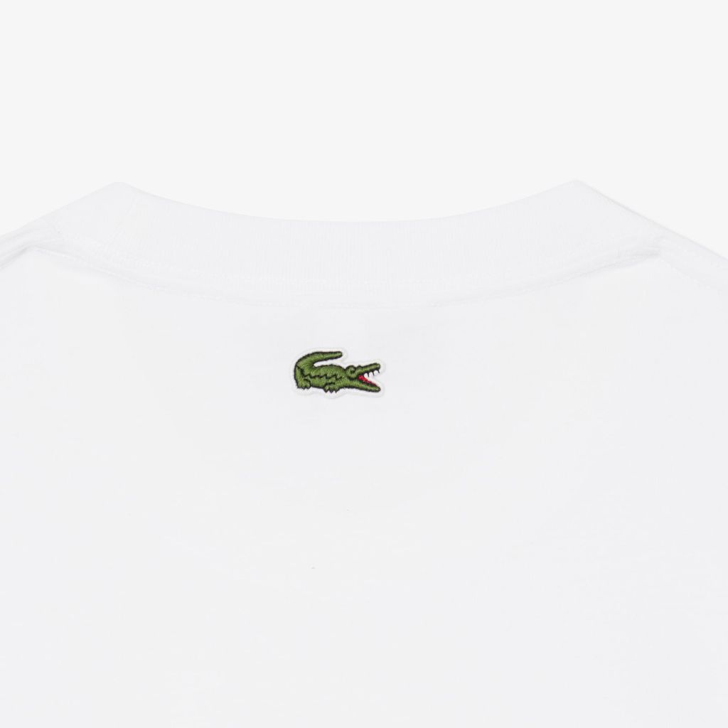 Áo Thun Lacoste Nam Dáng Cổ Điển Chất Liệu Cotton In Hình