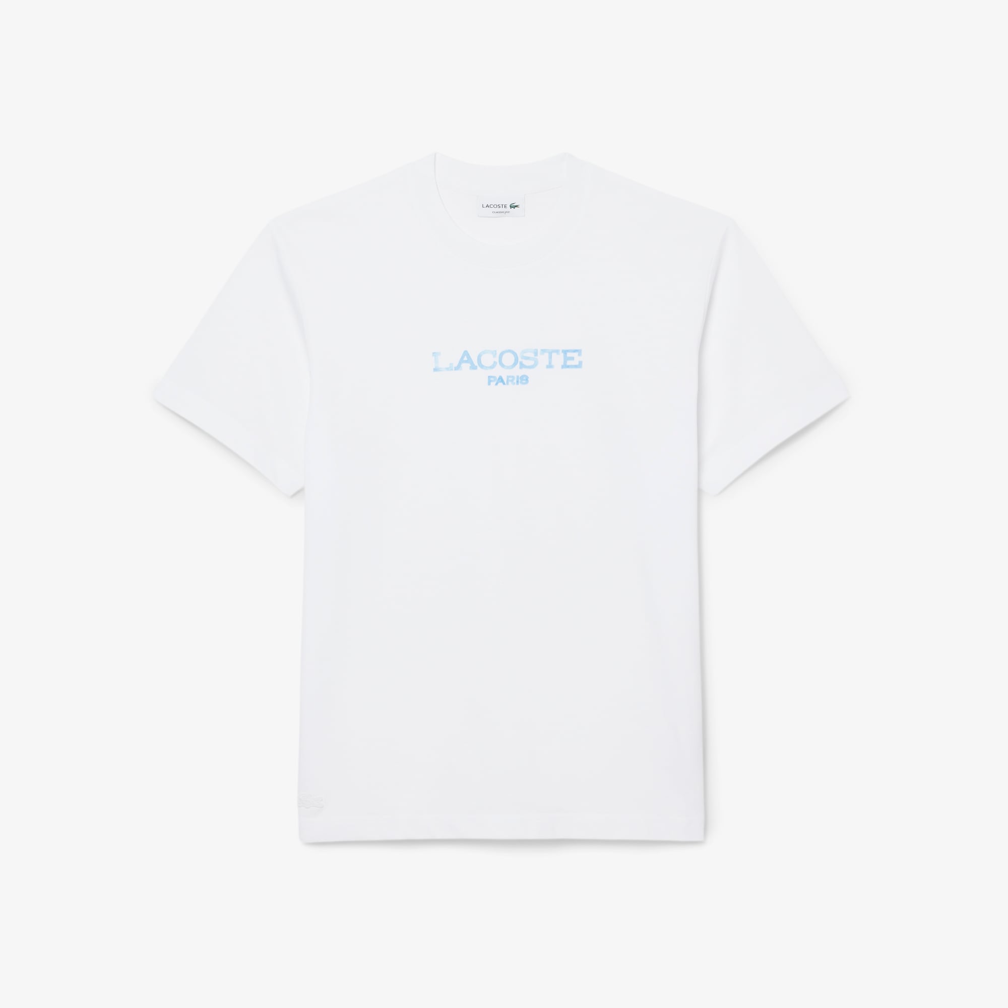 Áo Thun Lacoste Nam Dáng Cổ Điển Chất Liệu Cotton In Hình