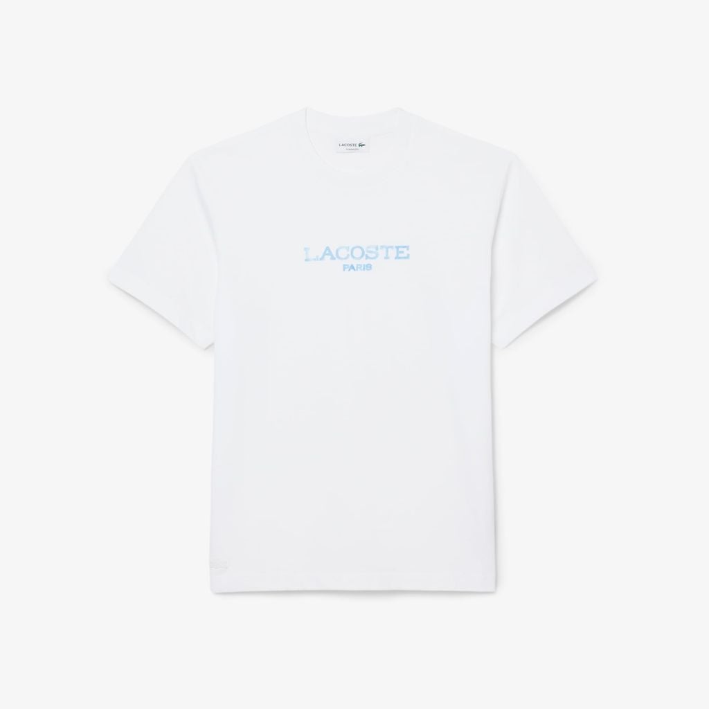 Áo Thun Lacoste Nam Dáng Cổ Điển Chất Liệu Cotton In Hình
