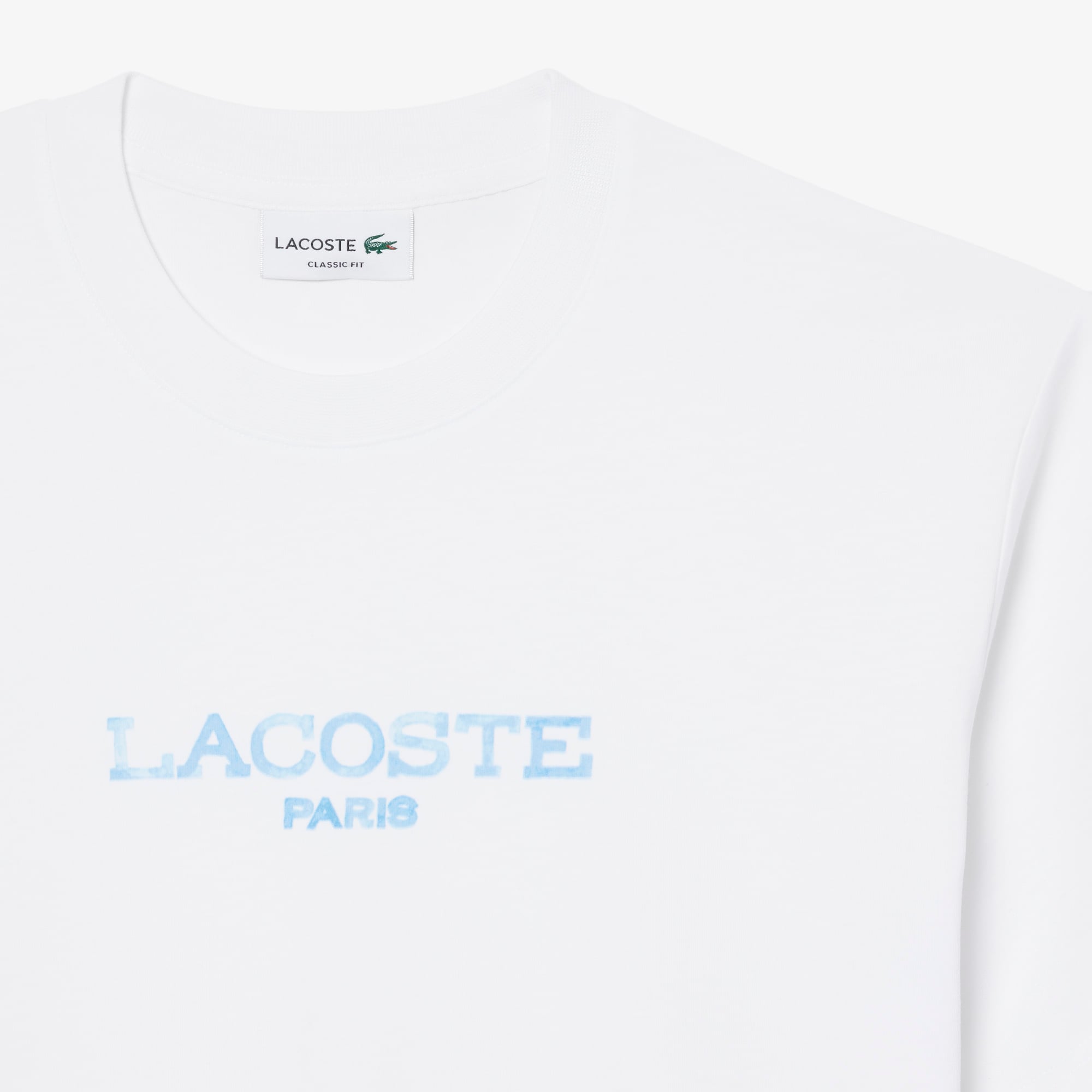 Áo Thun Lacoste Nam Dáng Cổ Điển Chất Liệu Cotton In Hình
