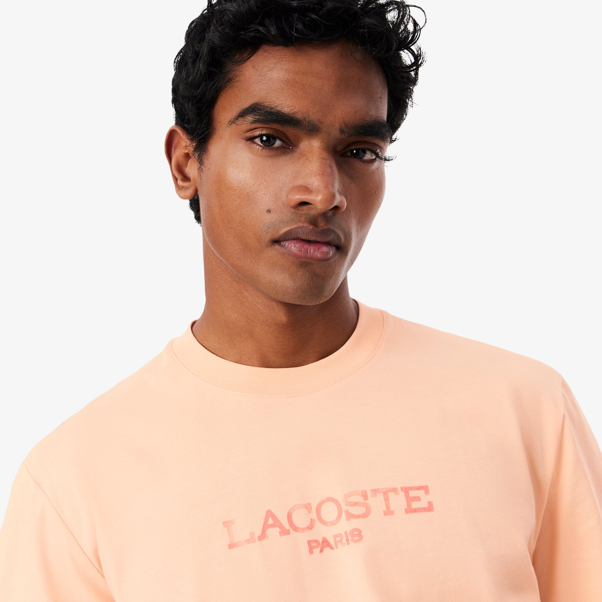 Áo Thun Lacoste Nam Dáng Cổ Điển Chất Liệu Cotton In Hình