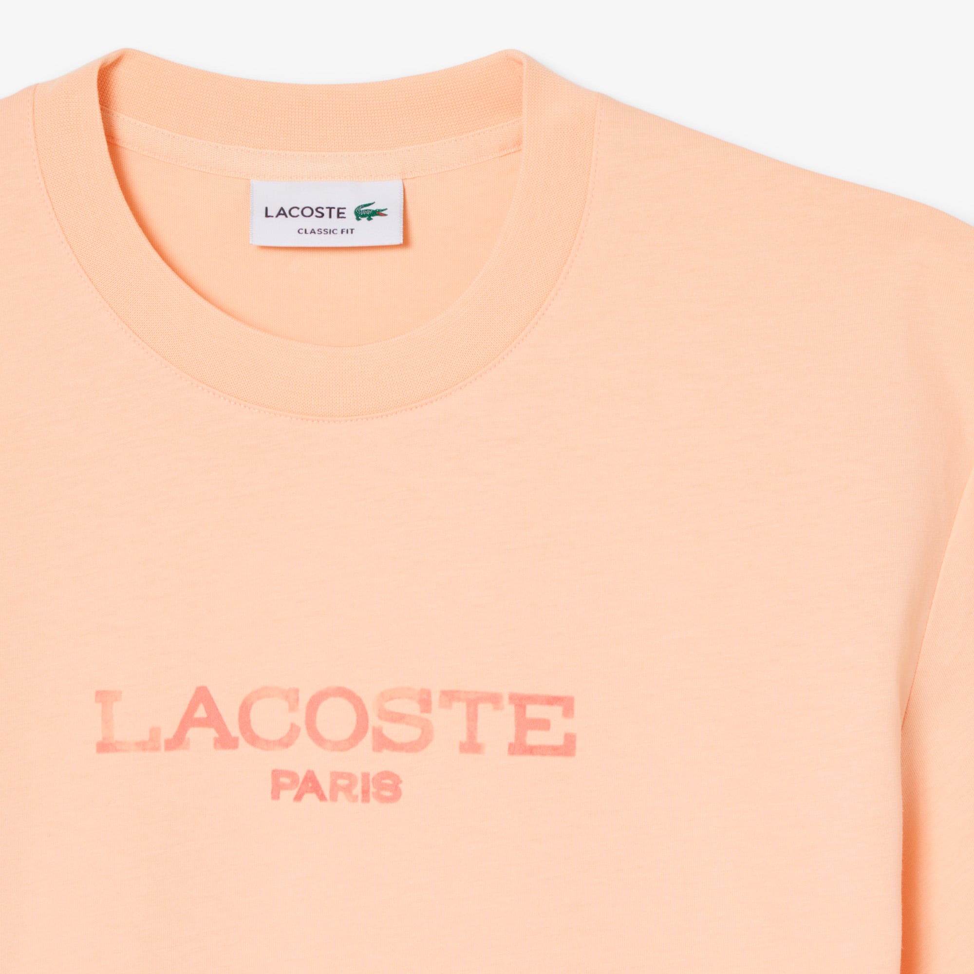 Áo Thun Lacoste Nam Dáng Cổ Điển Chất Liệu Cotton In Hình