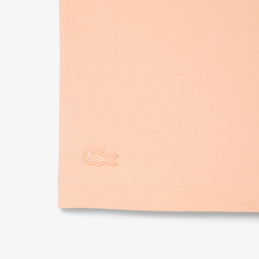 Áo Thun Lacoste Nam Dáng Cổ Điển Chất Liệu Cotton In Hình