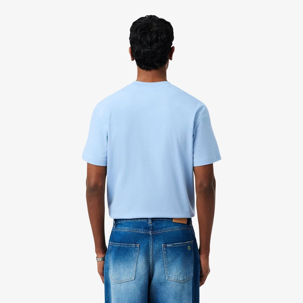 Áo Thun Lacoste Nam Dáng Cổ Điển Chất Liệu Cotton In Hình