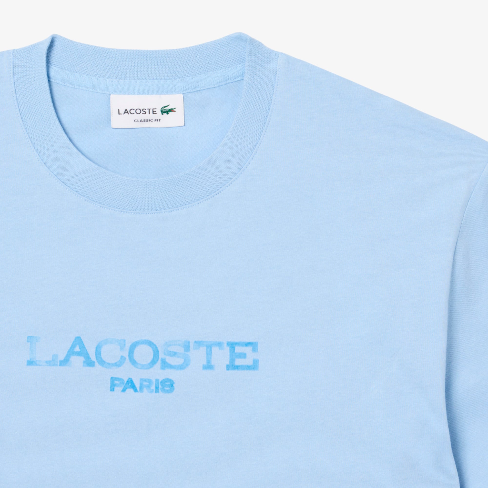 Áo Thun Lacoste Nam Dáng Cổ Điển Chất Liệu Cotton In Hình