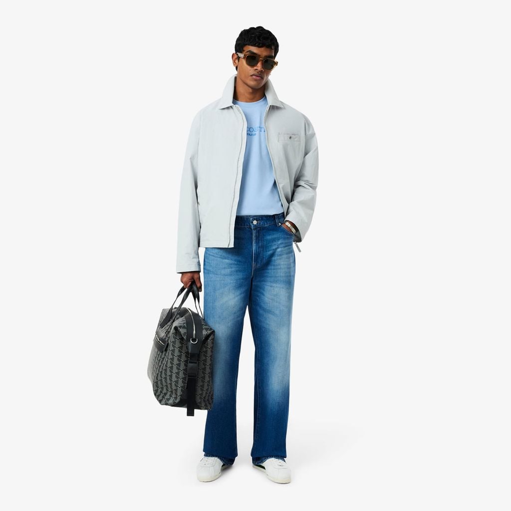 Áo Thun Lacoste Nam Dáng Cổ Điển Chất Liệu Cotton In Hình