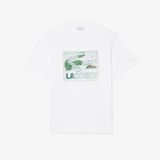 Áo Thun Lacoste Nam Dáng Cổ Điển Chất Liệu Cotton In Hình