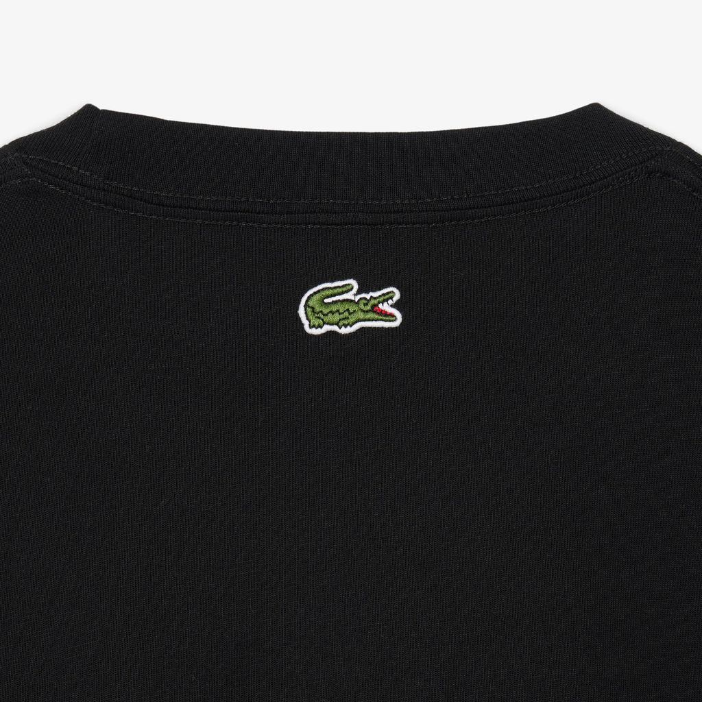 Áo Thun Lacoste Nam Dáng Cổ Điển Chất Liệu Cotton In Hình