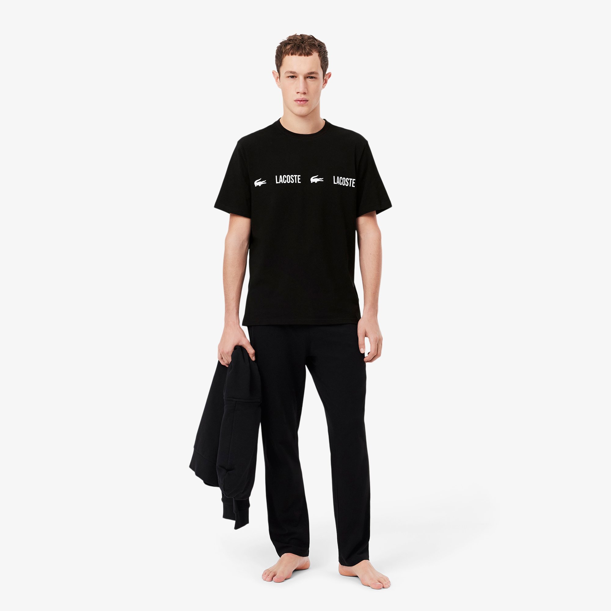 Áo Thun Mặc Nhà Lacoste Nam Chất Liệu Cotton