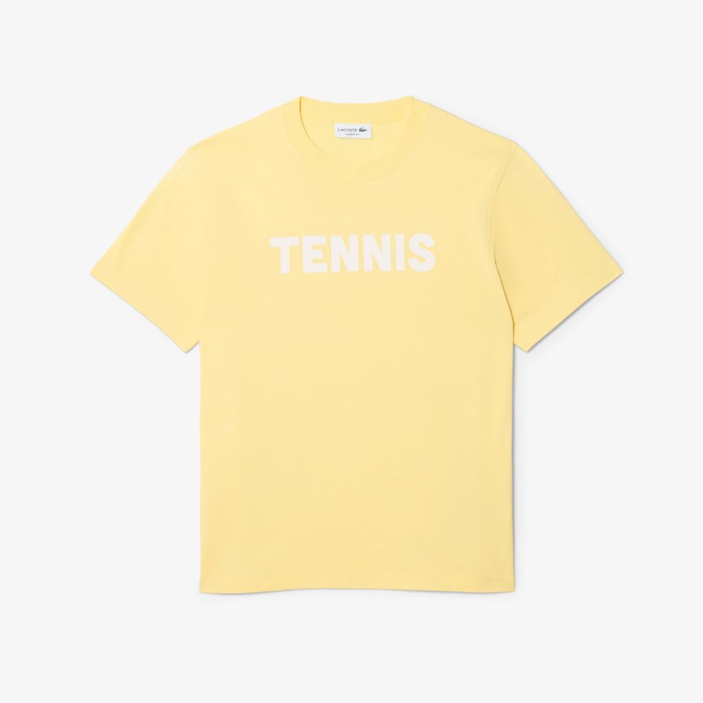 Áo Thun Lacoste Nam Dáng Cổ Điển Chất Liệu Cotton In Hình
