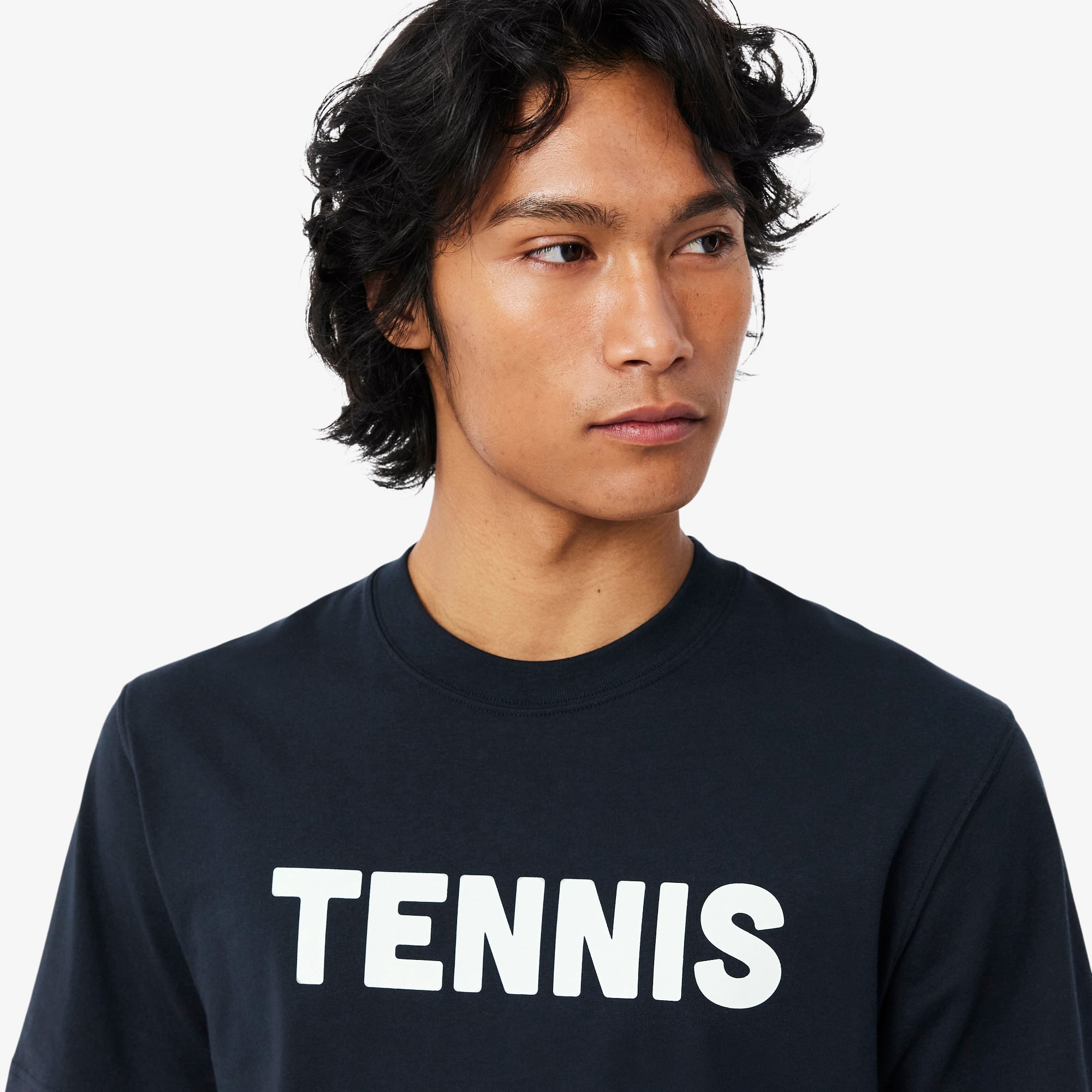 Áo Thun Lacoste Nam Dáng Cổ Điển Chất Liệu Cotton In Hình