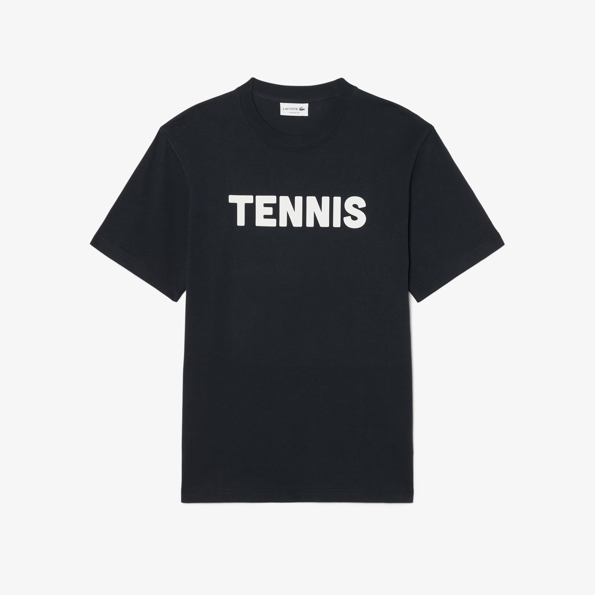 Áo Thun Lacoste Nam Dáng Cổ Điển Chất Liệu Cotton In Hình
