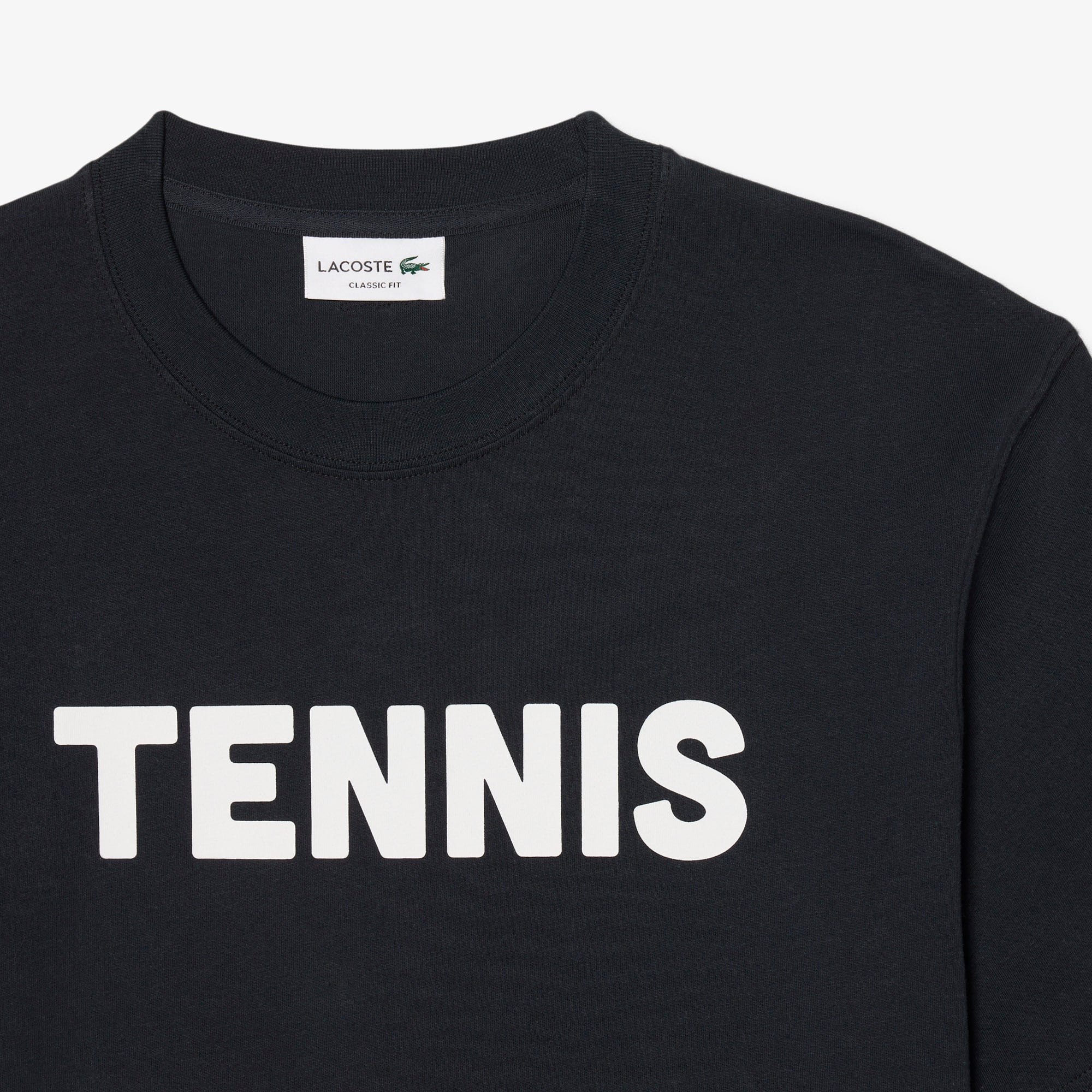 Áo Thun Lacoste Nam Dáng Cổ Điển Chất Liệu Cotton In Hình