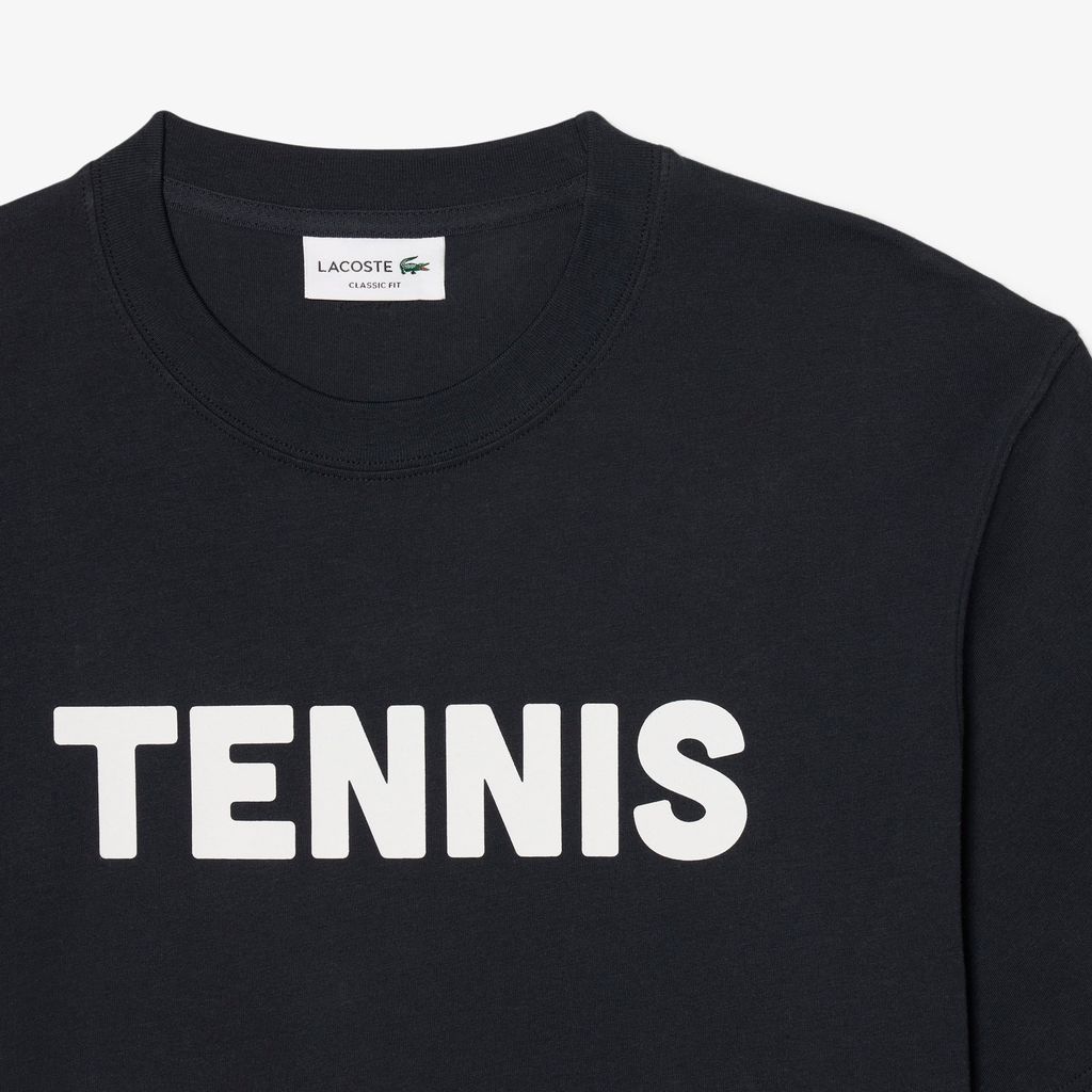 Áo Thun Lacoste Nam Dáng Cổ Điển Chất Liệu Cotton In Hình