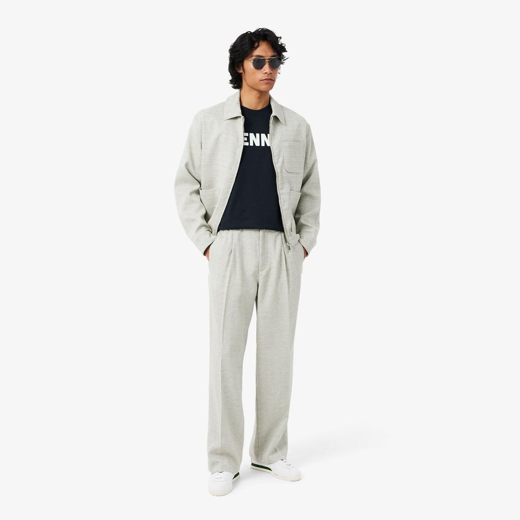 Áo Thun Lacoste Nam Dáng Cổ Điển Chất Liệu Cotton In Hình