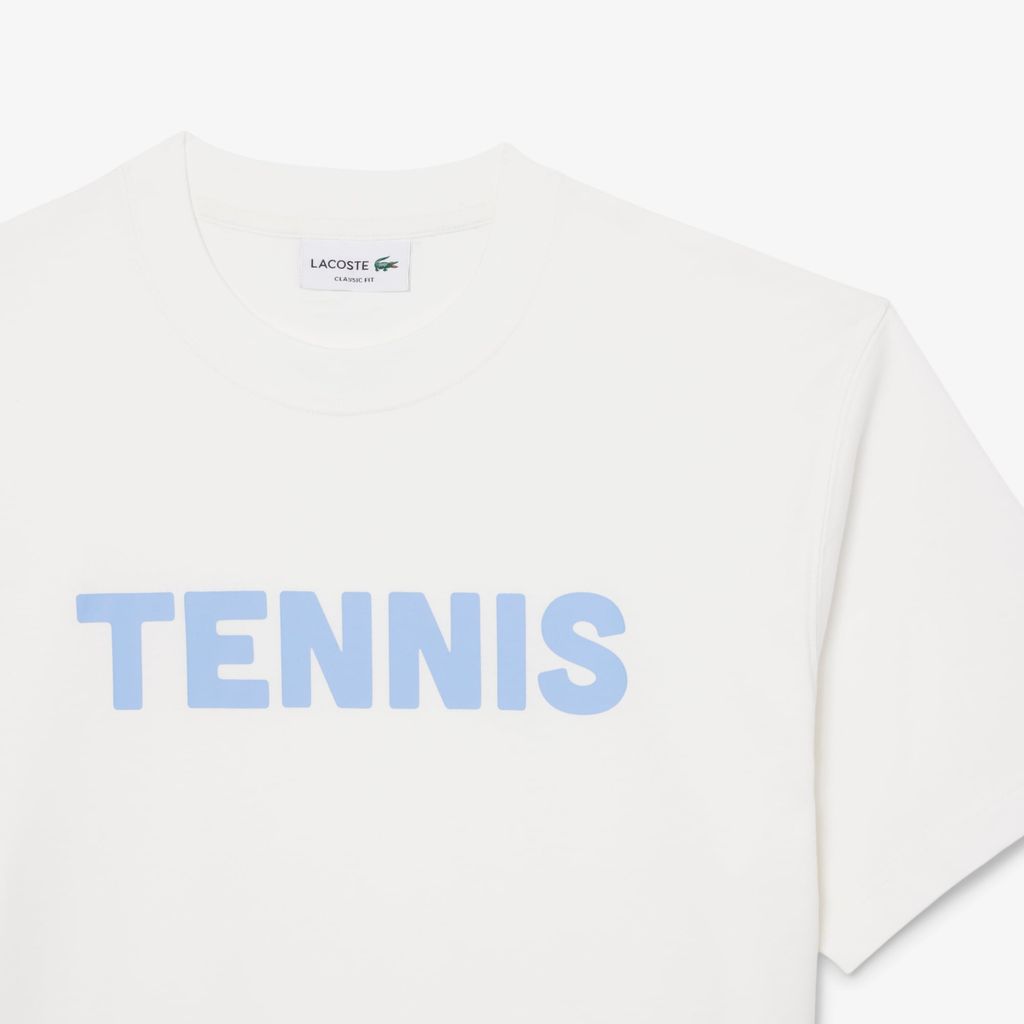 Áo Thun Lacoste Nam Dáng Cổ Điển Chất Liệu Cotton In Hình