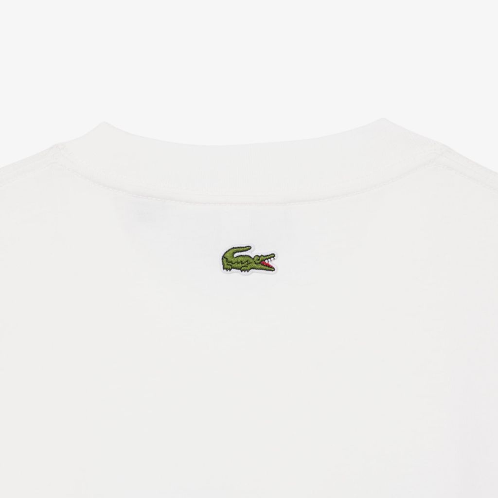 Áo Thun Lacoste Nam Dáng Cổ Điển Chất Liệu Cotton In Hình