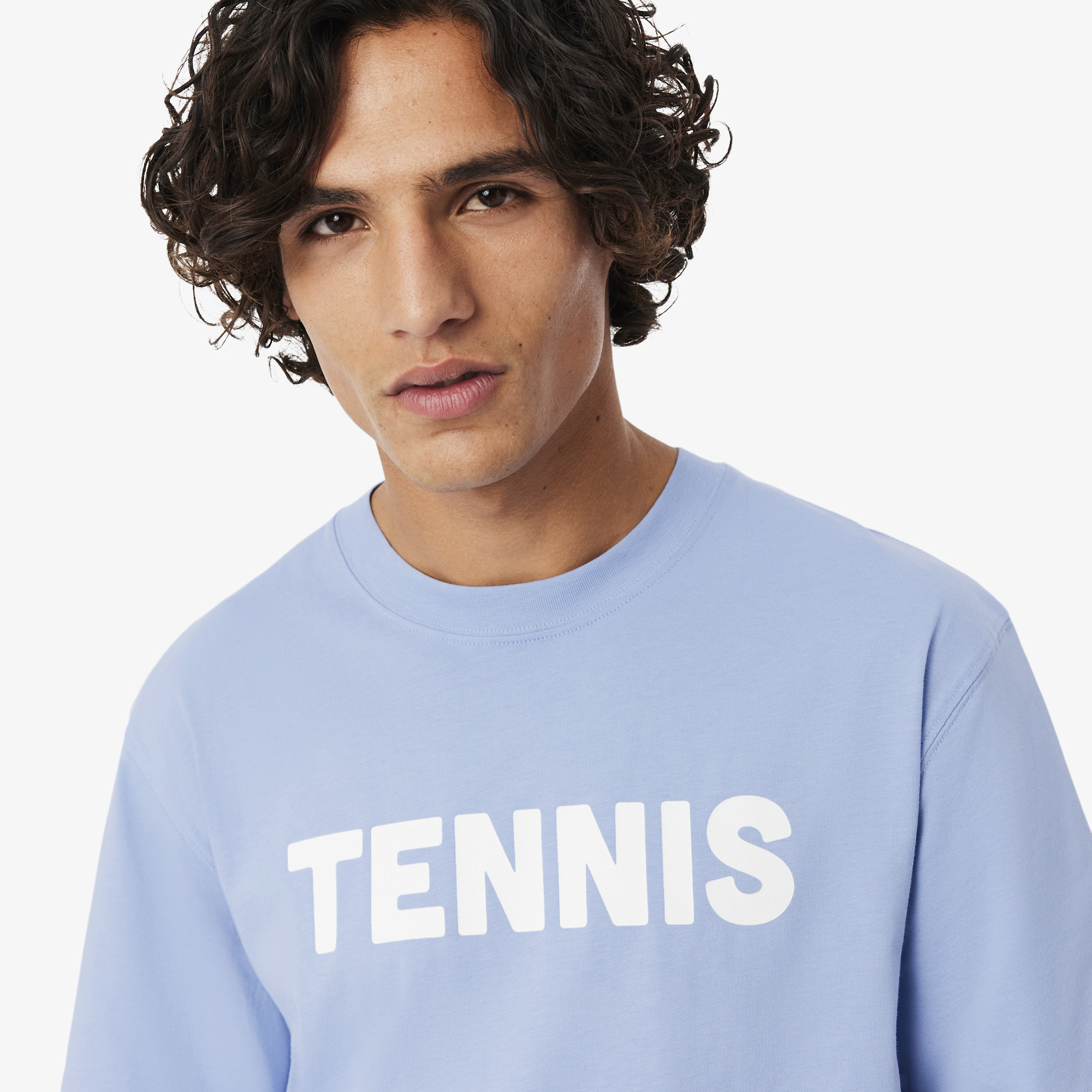 Áo Thun Lacoste Nam Dáng Cổ Điển Chất Liệu Cotton In Hình