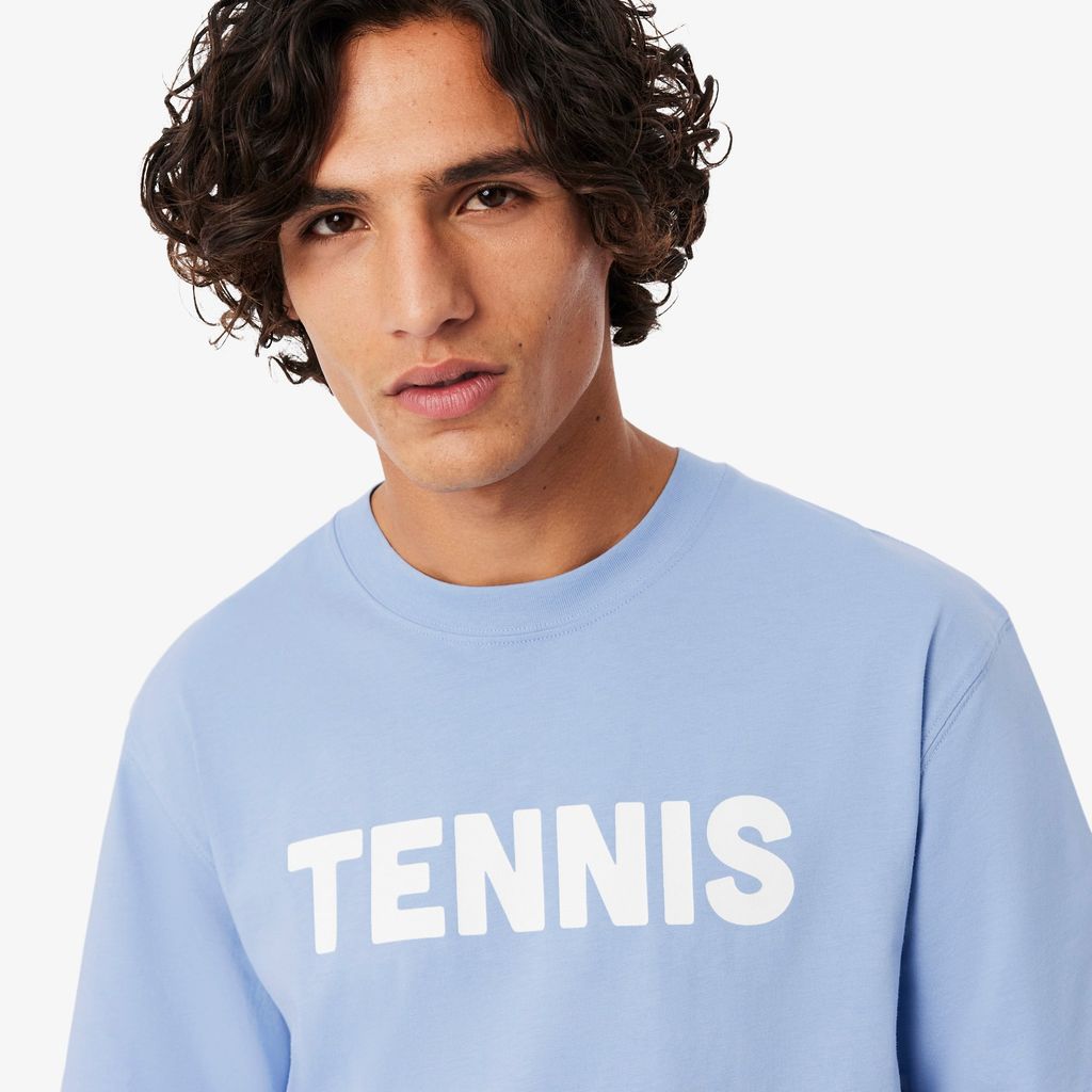 Áo Thun Lacoste Nam Dáng Cổ Điển Chất Liệu Cotton In Hình