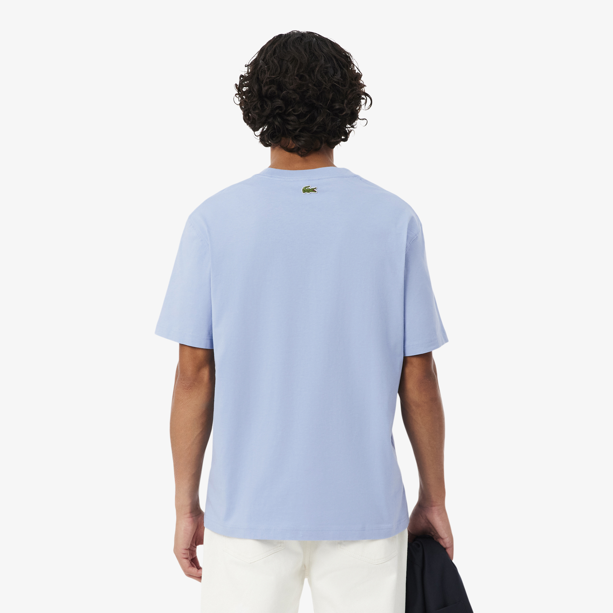 Áo Thun Lacoste Nam Dáng Cổ Điển Chất Liệu Cotton In Hình