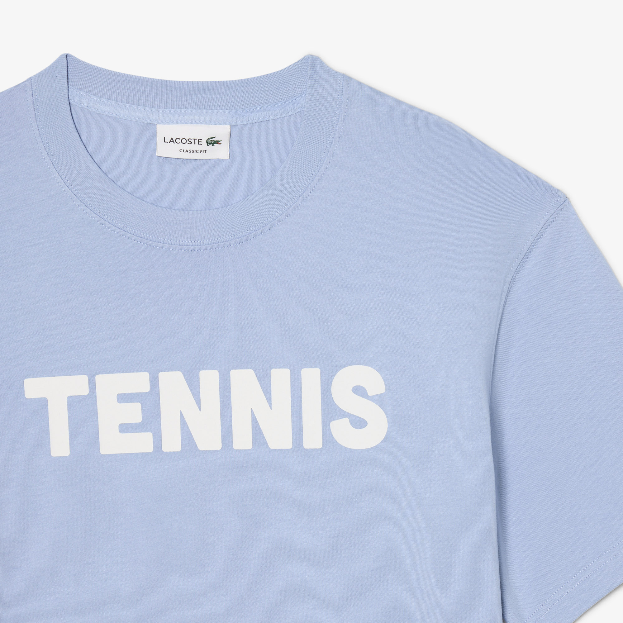 Áo Thun Lacoste Nam Dáng Cổ Điển Chất Liệu Cotton In Hình