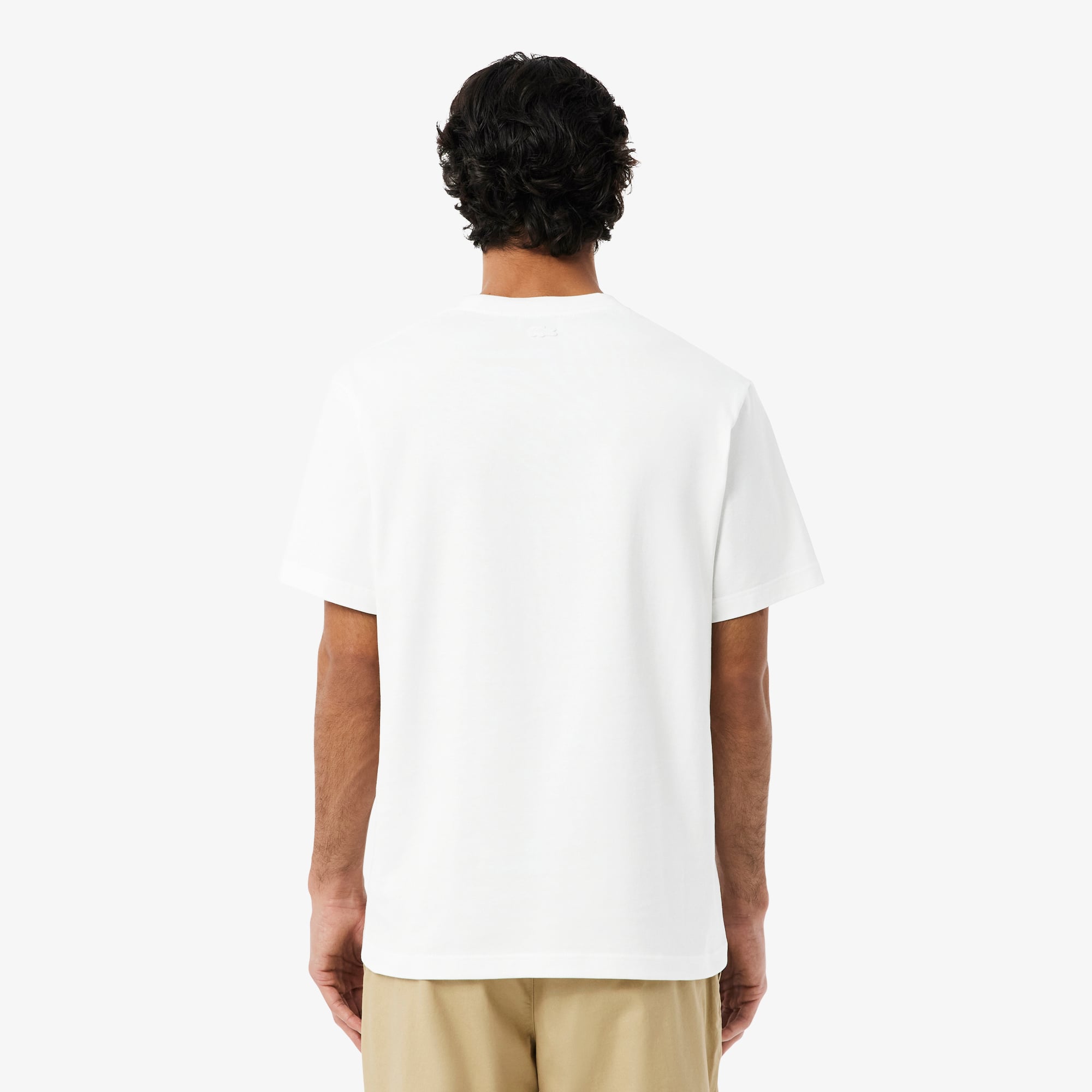 Áo Thun Lacoste Nam Dáng Cổ Điển Chất Liệu Jersey Dày Dặn Họa Tiết Thêu