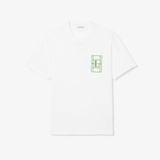Áo Thun Lacoste Nam Dáng Cổ Điển Chất Liệu Jersey Dày Dặn Họa Tiết Thêu