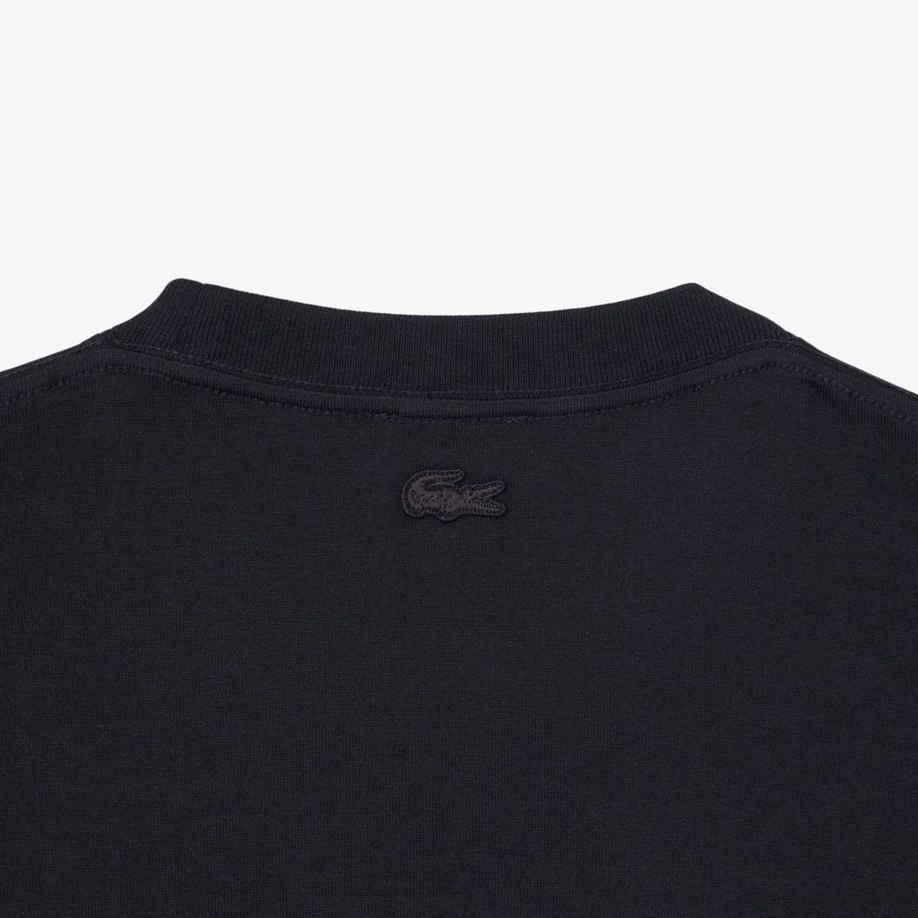 Áo Thun Lacoste Nam Dáng Cổ Điển Chất Liệu Jersey Dày Dặn Họa Tiết Thêu